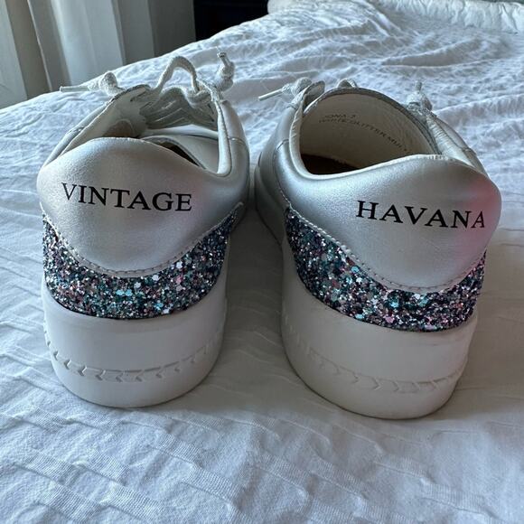 JONA BY VINTAGE HAVANA WHITE/MULTI GLITTER SIZE 7 New - Picture 9 of 11